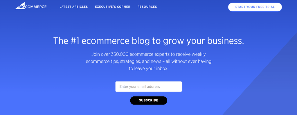 BigCommerce is a great example of how to use an ecommerce blog to increase sales